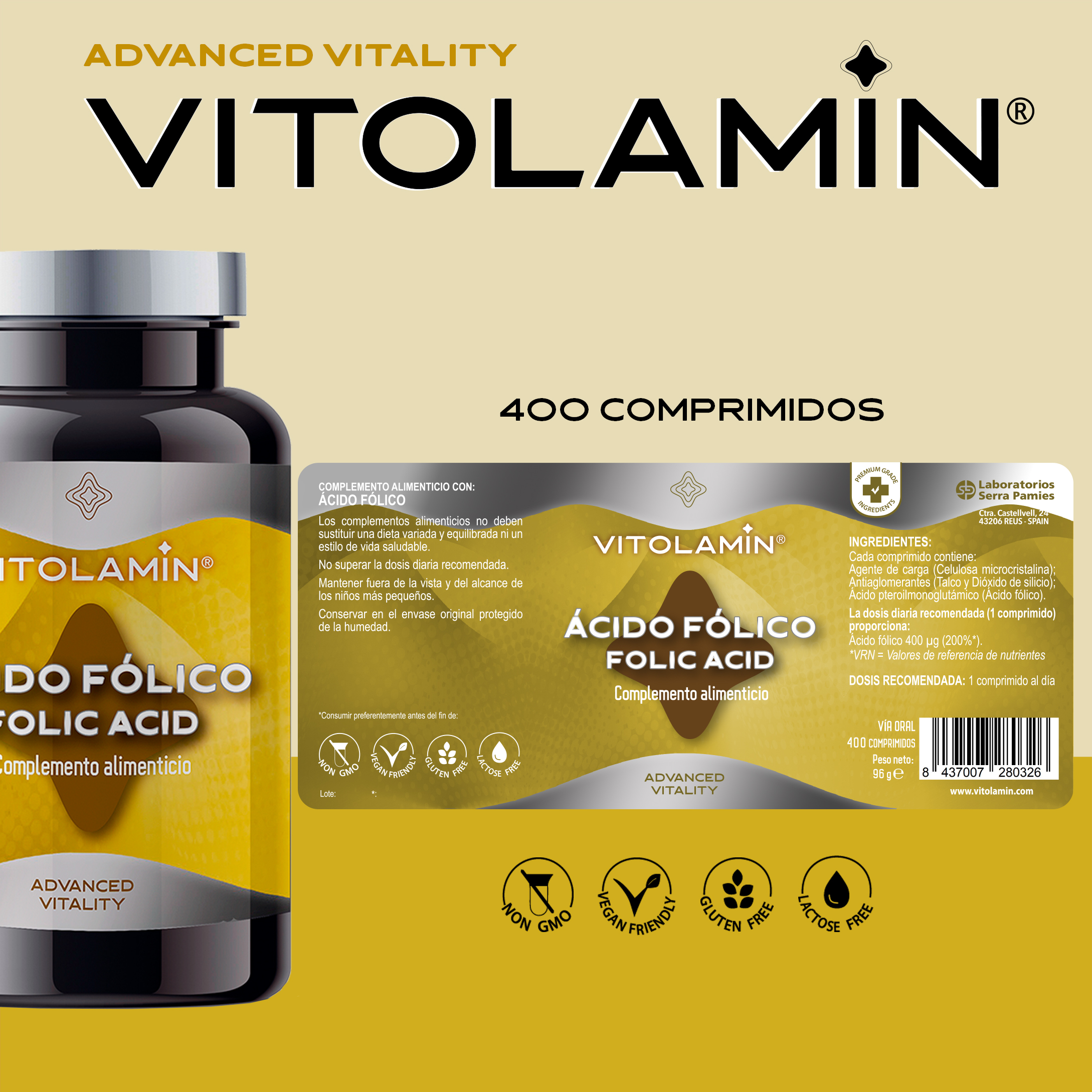 ÁCIDO FÓLICO 400 comprimidos - Imagen 4